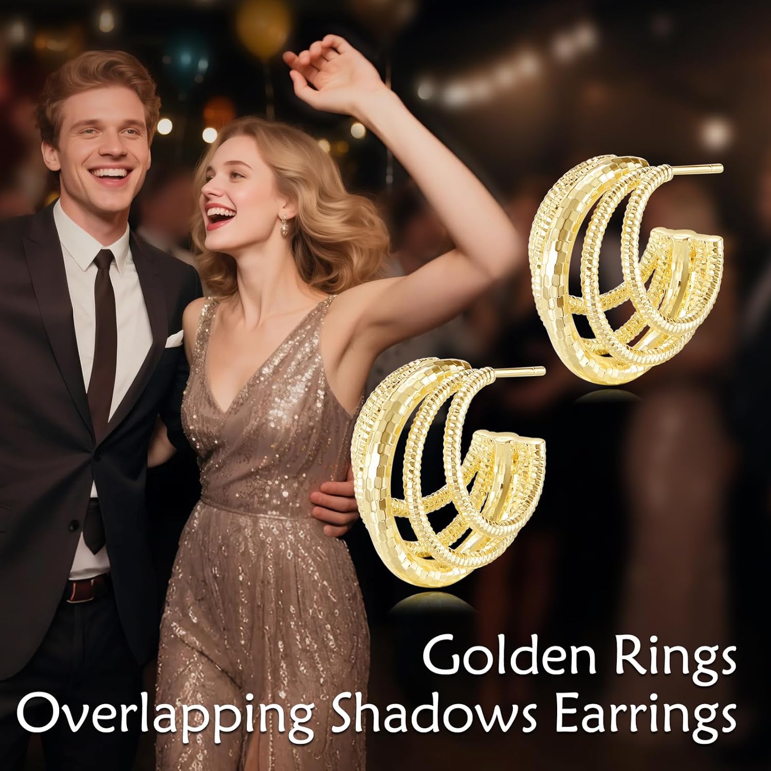 Gold Earrings 14K Gold Hoop Earrings for Women Statement Gold Hoops Jewelry Gifts - Image 6