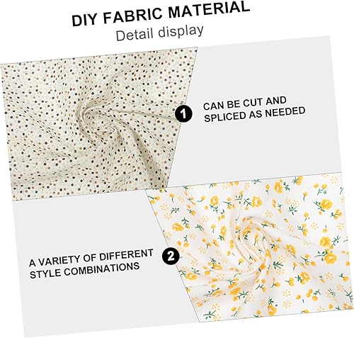 Miniatura 8 de NUOBESTY 10 Uds. Tela de girasol Grupo Artesanía Cuadrados Cuadrados de Tela Cuadrada Acolchado Tela Acolchado Tela Cuadrada Costura Bolso Cuadrado