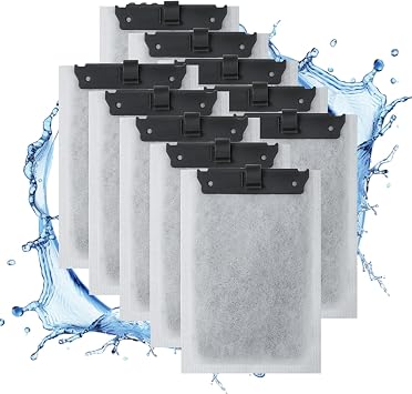 10 Pack Medium Aquarium Filter Cartridge for Whisper Bio-Bag Power Filters, Replacement Filter Cartridges for ReptoFilter 10i IQ10 PF10 Power Filters,Fish Tank Filters 10 Gallon