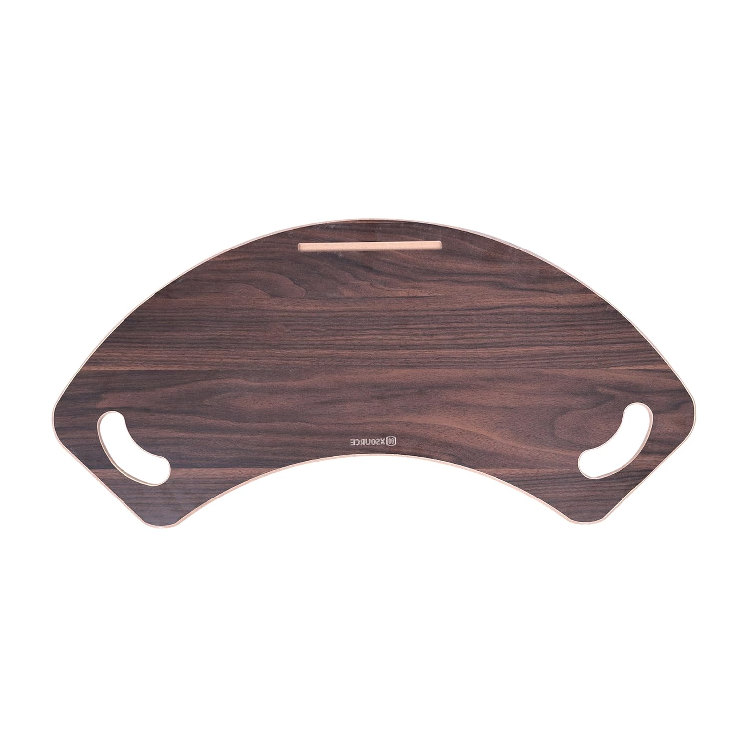 Wooden Lap Desk for Laptop with Slot & Handles, Portable Laptop Table for Bed Sofa Couch, Ergonomic Curved Lap Tray, Lightweight Multipurpose Laptop Stand for Home Office Work BY KEEBORI