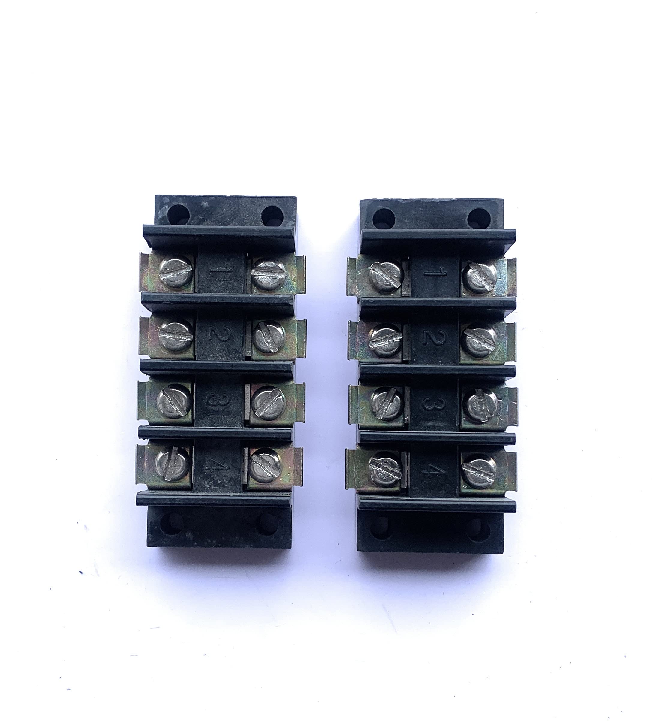 Litost® Control Panel 4 Way 30A 500V AC Bakelite Connector Strip Terminal Blocks High Temp Bakelite Strip Open Type Connectors Pack of- 2-image-45