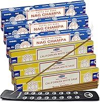 Vista 12 de Variedad de paquete de varillas de incienso de sangre de dragón oud árabe y soporte de House of Nag Champa y Trumiri