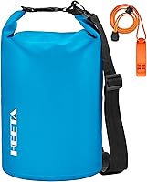 HEETA Upgraded Waterproof Dry Bag 5L-40L Roll Top Backpack with Whistle for Kayaking, Boating, Beach, Camping