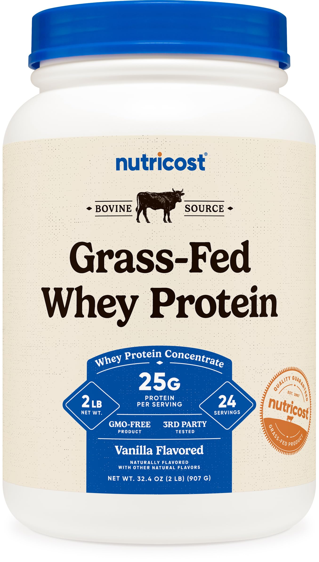Nutricost Grass-Fed Whey Protein Concentrate (Unflavored) 5LBS — Amazon image 11