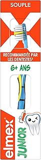 ELMEX - InterX Junior Zahnbürste 6-12 Jahre – sanfte und effektive Reinigung der permanenten Zähne – kompakter Kopf