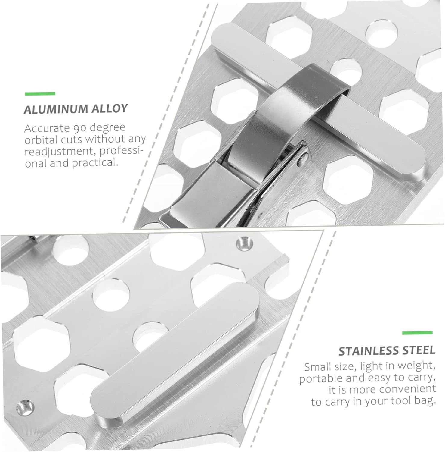 Lurrose Circular Saw Guide Rail 90 Degree Angle Stop for Track Saws Compatible Precision Cutting Accessory Strong Aluminum Construction