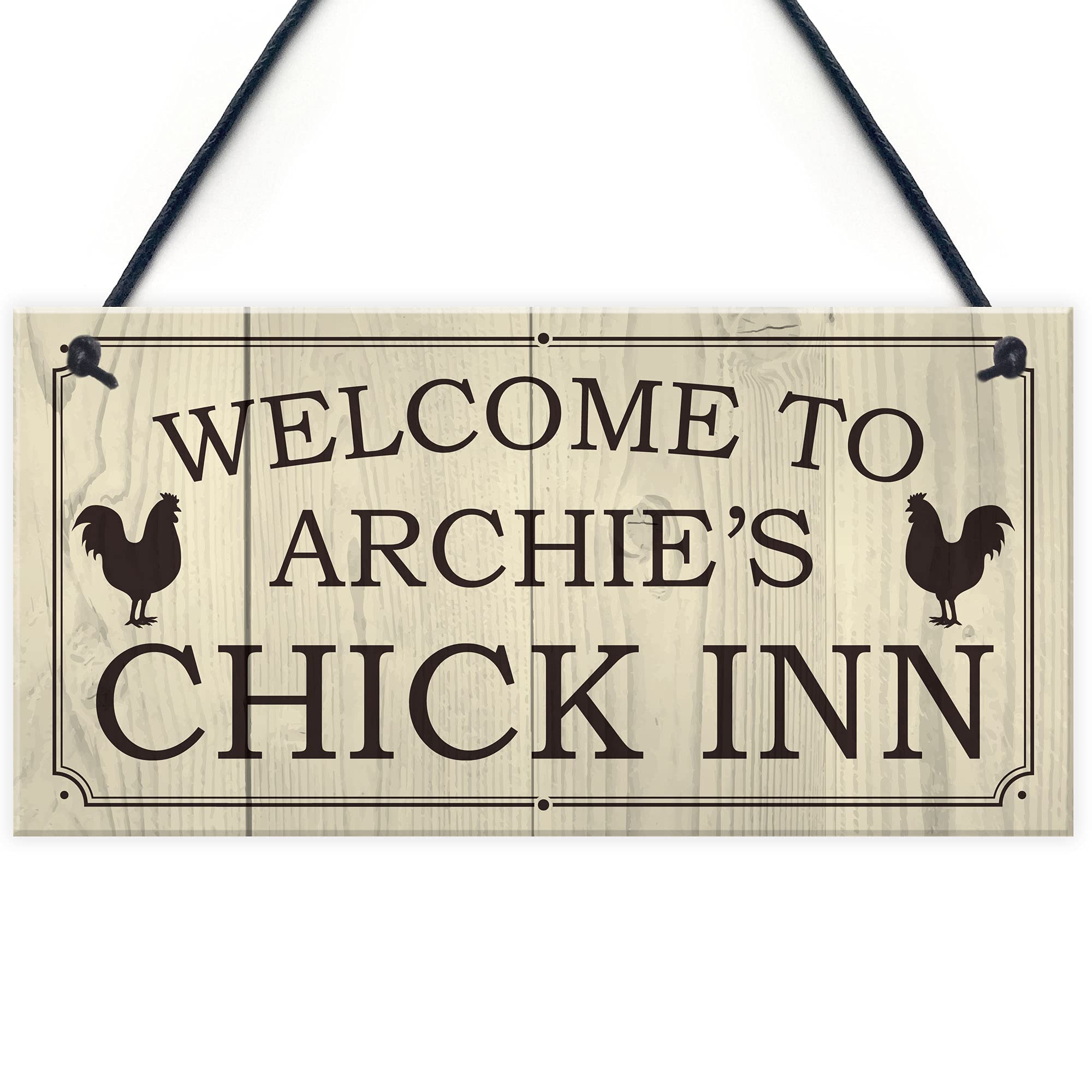 Personalised Chick Inn Sign For Garden Chicken Coop Chicken Hen Gift Home Gift