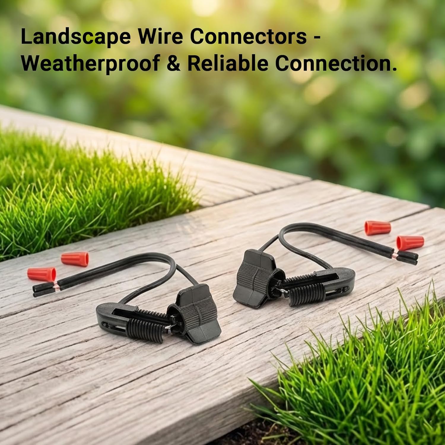 Low Voltage Cable Connector 8PK Landscape Lighting Fast Lock Twist 12-18 Gauge Wire Connectors for Outdoor Lighting Spotlights Floodlight Pathway Lights
