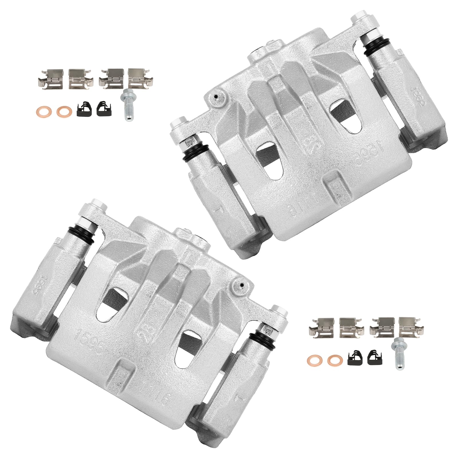 cciyu Front Left &amp; Right Disc Brake Calipers w/Bracket 19B6274 19B6275