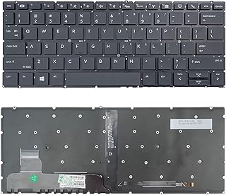 كيبورد لاب توب متوافقة مع سلسلة اتش بي ايليت بوك X360 830 G5 830 G6 L40527-061 L40527-B31، كيبورد بتصميم أمريكي من وي فلاي «استخدام لوحة مفاتيح عربية غير مضمون»
