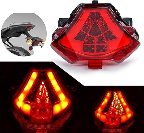 Miniatura 2 de Luz trasera de giro para motocicleta, lámpara de freno compatible con Yamaha YZF R3 R25 MT07 FZ07 MT 07 FZ 07 MT03 MT 03 MT-25 MT 25 Luz de freno