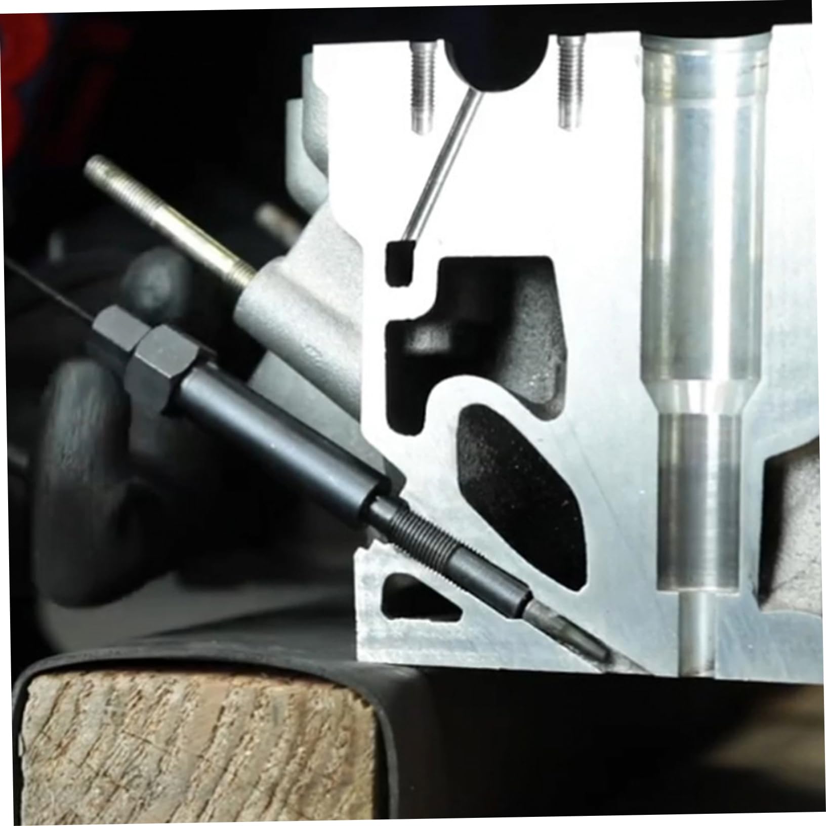 GARVALON Kit Extractor de Bujías Incandescentes Eléctricas, Herramienta de Reparación de Automóviles para Extracción de Electrodos Dañados, Tamaño 22 Mm, Uso Profesional para Taller