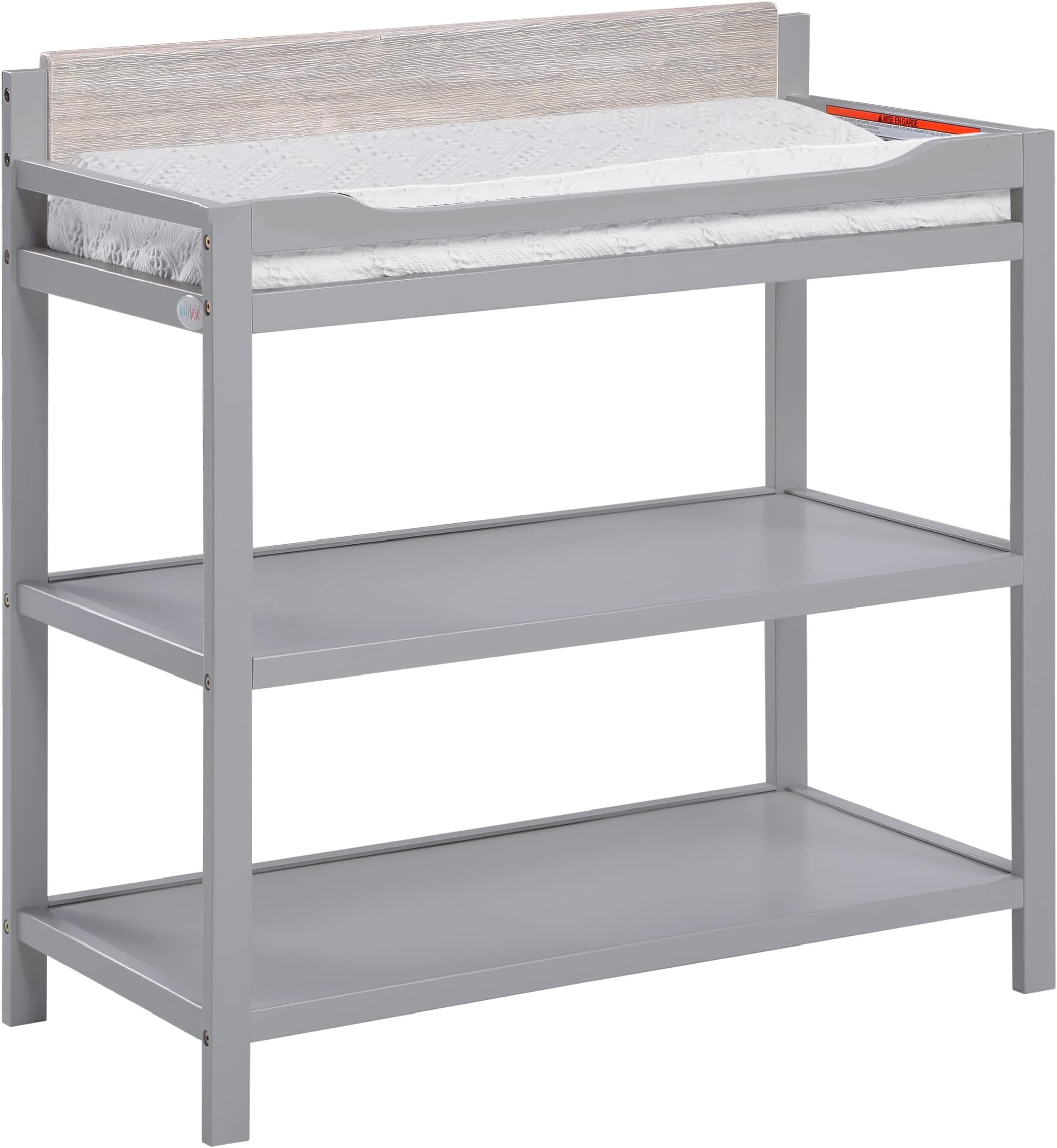 Suite Bebe Hayes Changing Table in Grey and Wire Brushed Wood