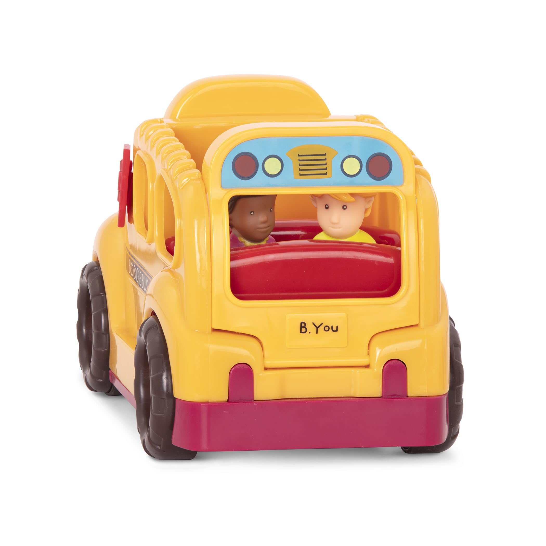B. toys - Boogie Bus - Bus Scolaire Jaune interactif - Lumières et Sons - Autobus Scolaire pour Tout-Petits et Enfants - Conducteur et passagers - 18 Mois et +