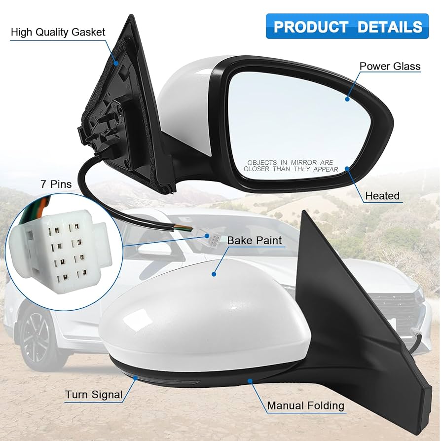 Amazon.com: Paderson Right Passenger Side Mirror Assembly