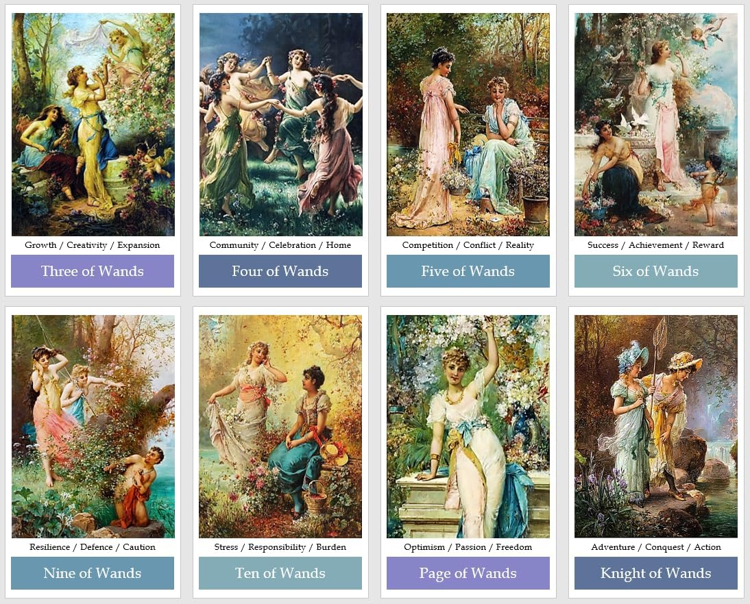 Dreamland Tarot Cards Deck. Vintage Art by Fantasy Artist Hans Zatzka