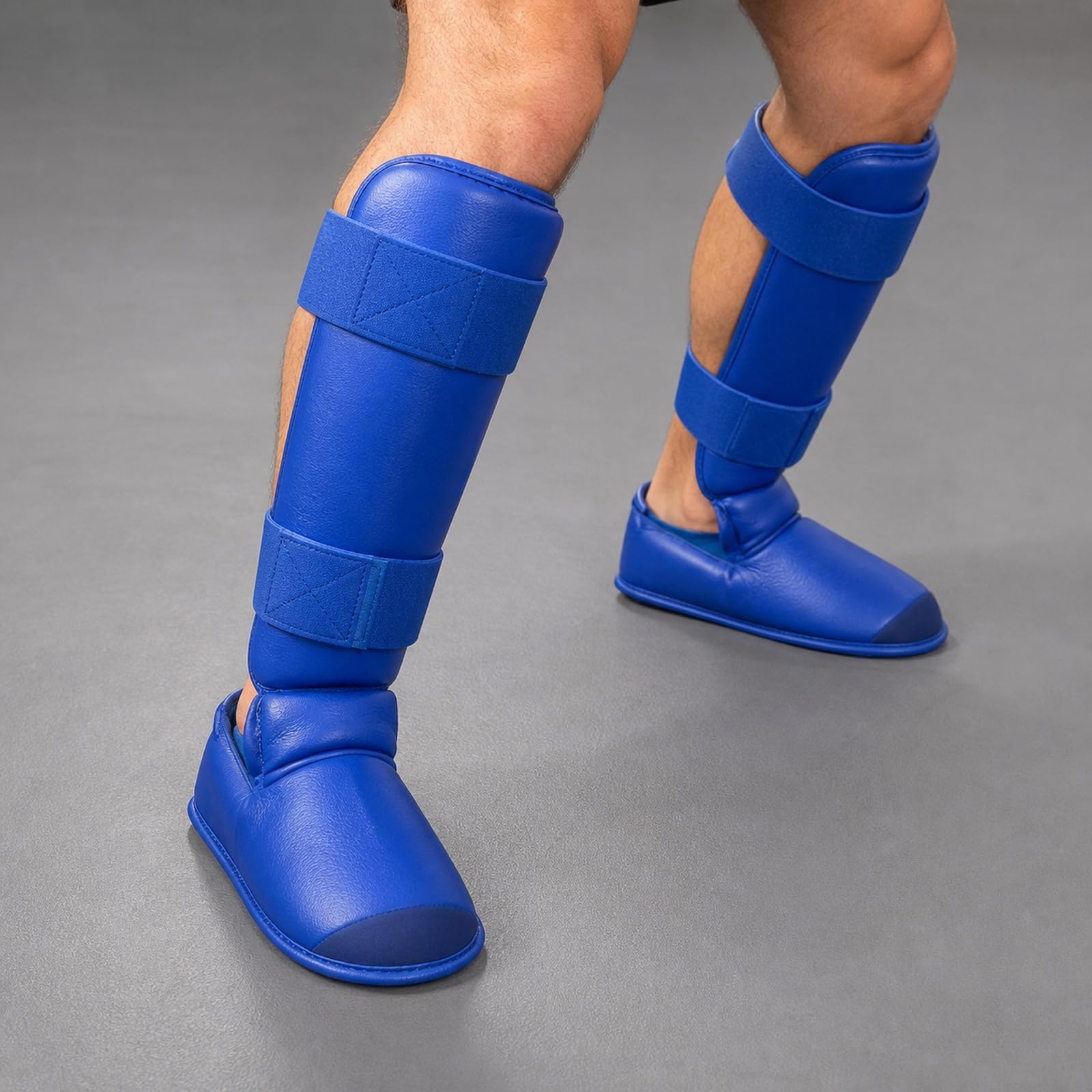 Piedi Protezione Shin Guard,Parastinchi Muay Thai,Paratibia Kick Boxing,Regolabili,Comodo,Traspirante,per Boxe,Taekwondo,Muay Thai,Sport da Combattimento e Allenamento Quotidiano