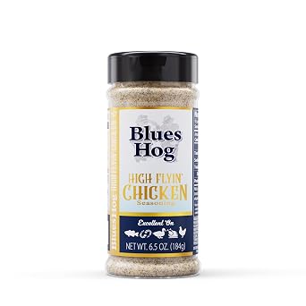 Blues Hog High Flyin Chicken Seasoning, Garlic, Butter, Citrus Poultry Rub, All-Natural, Gluten-Free, Made in the USA, 6.5 oz