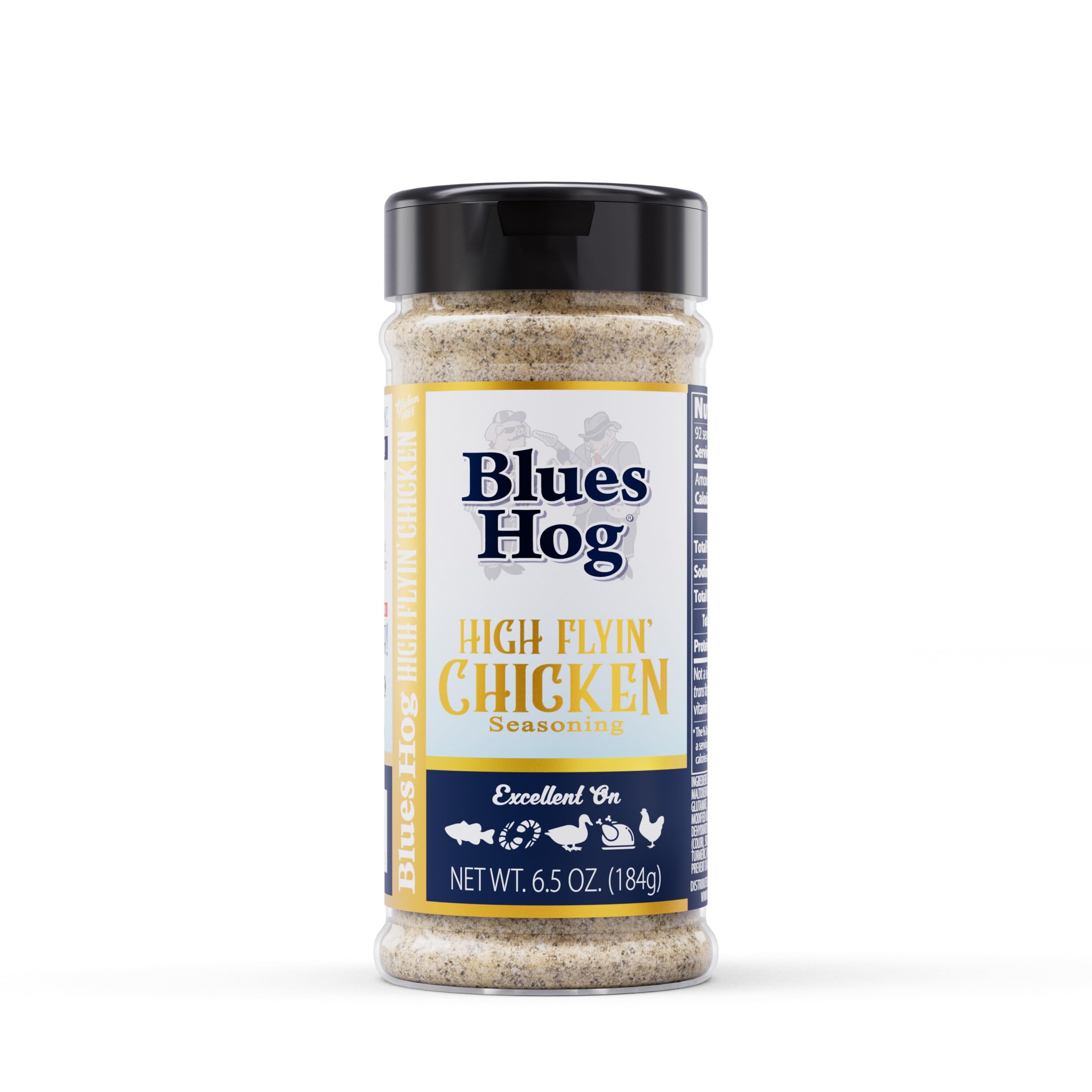 Blues Hog High Flyin' Chicken Seasoning, Knoblauch, Butter, Zitrusgeflügel, natürlich, glutenfrei, hergestellt in den USA, 185 ml