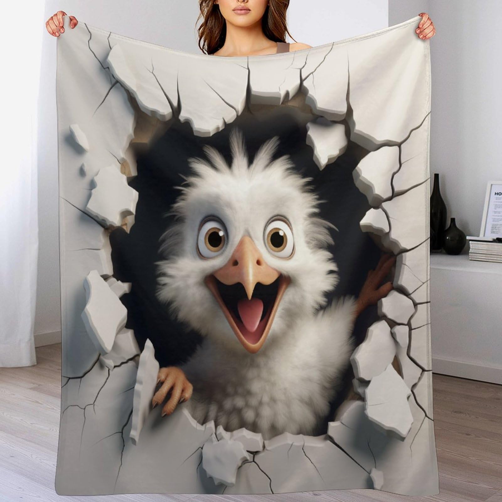 GGJJTT Bird Blanket Soft Plush Sofa Blanket, Flannel Blankets for Settees/Chairs/Bed - Lightweight, Warm, Cozy And Durable100×130cm