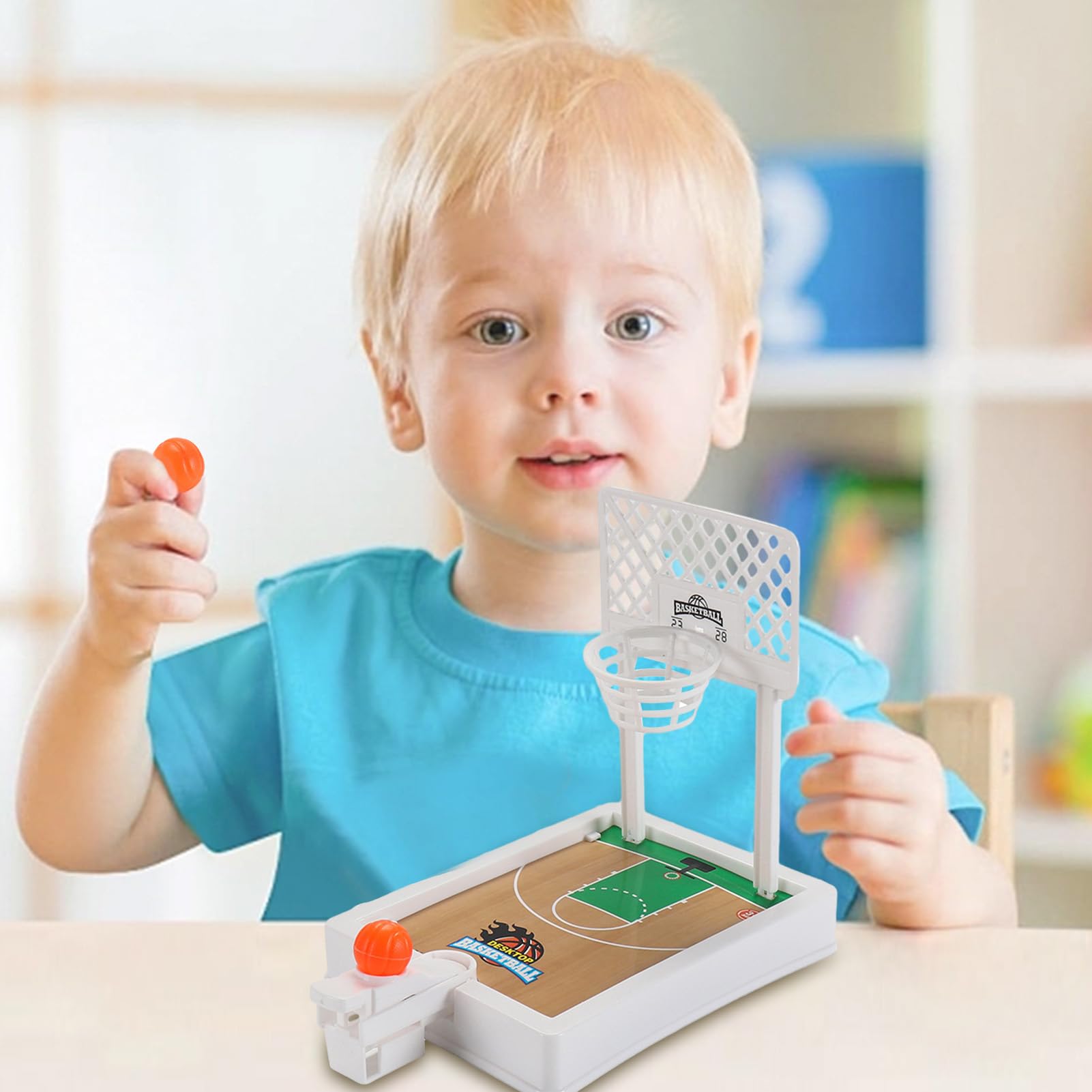 TOYANDONA - Mini Jeu De Basket De Doigt Portable - Table, Bureau, Enfants - 22x15x13 Cm