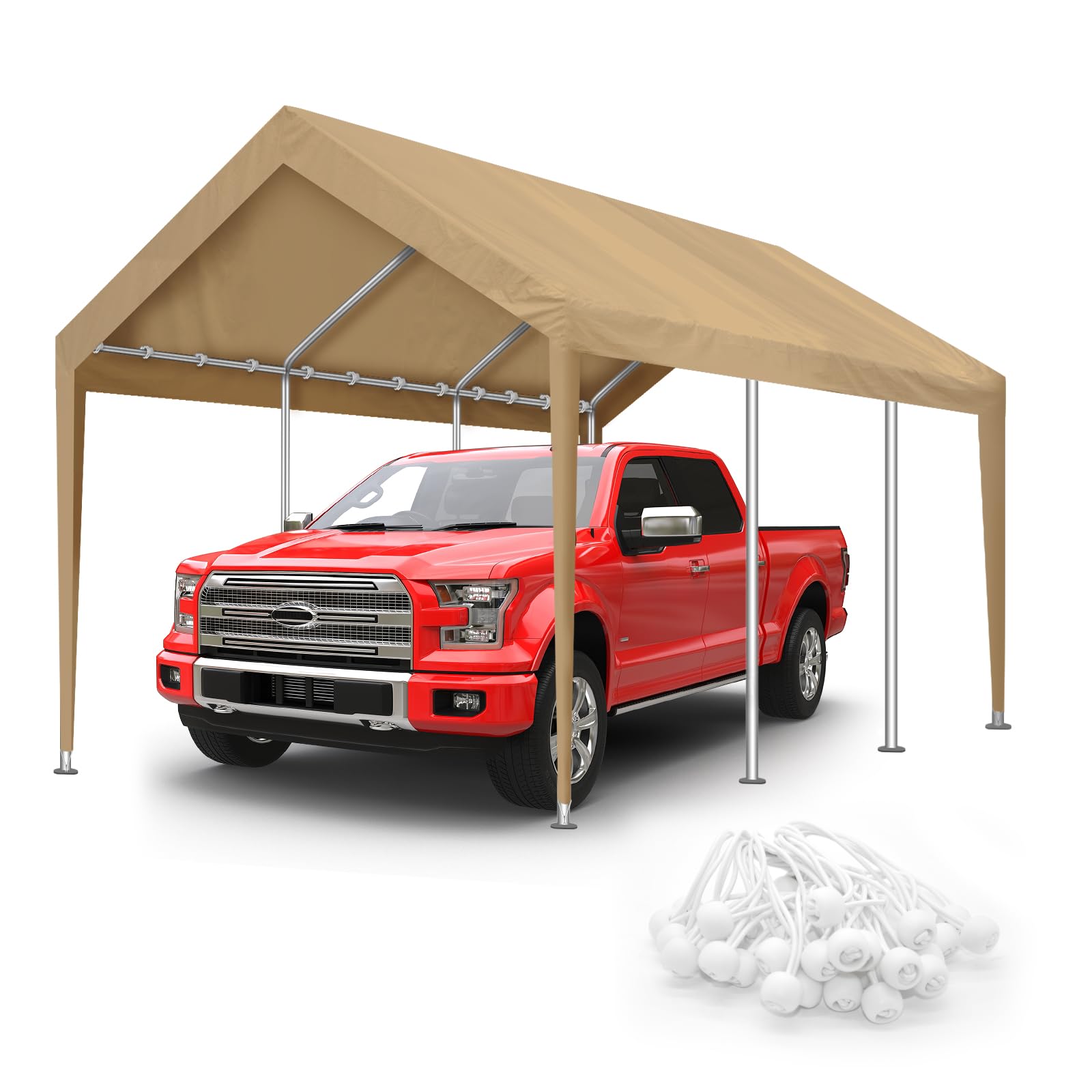 Inmeilifus 10x20FT Carport Canopy Replacement Cover