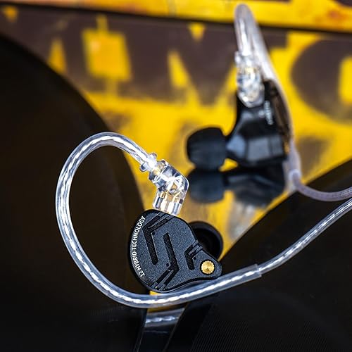 Miniatura 7 de KZ ZS12 PRO X - Auriculares IEM con monitor intrauditivo, 1DD+5BA, híbridos con cable, auriculares KZ con cable de 2 pines para audiófilo (negro