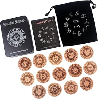 Pierres grav&eacute;es nordiques pour la pratique spirituelle et les jeux de table familiaux, ensemble d