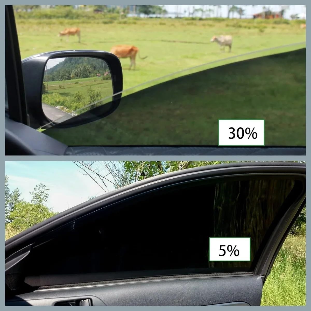 Rouleau De Film Teinté Pour Vitres De Voiture - 300x50 Cm, Transparence 15%, Anti-chaleur Et Reflets