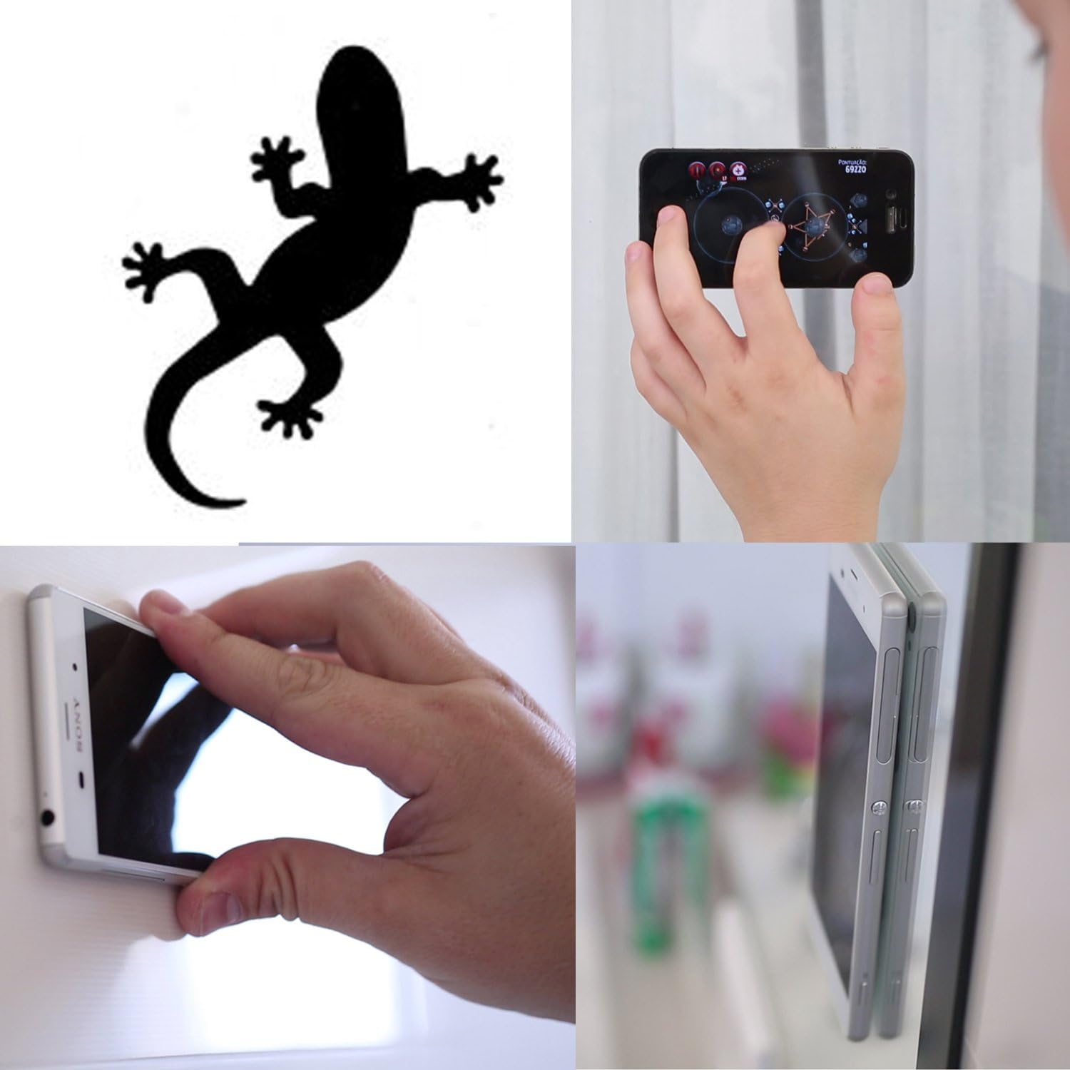 Lizzytape Cellphone Sticker Mount, The Most Practical, efficient and Secure Way to fix Your Device to Any Non-Porous Surface