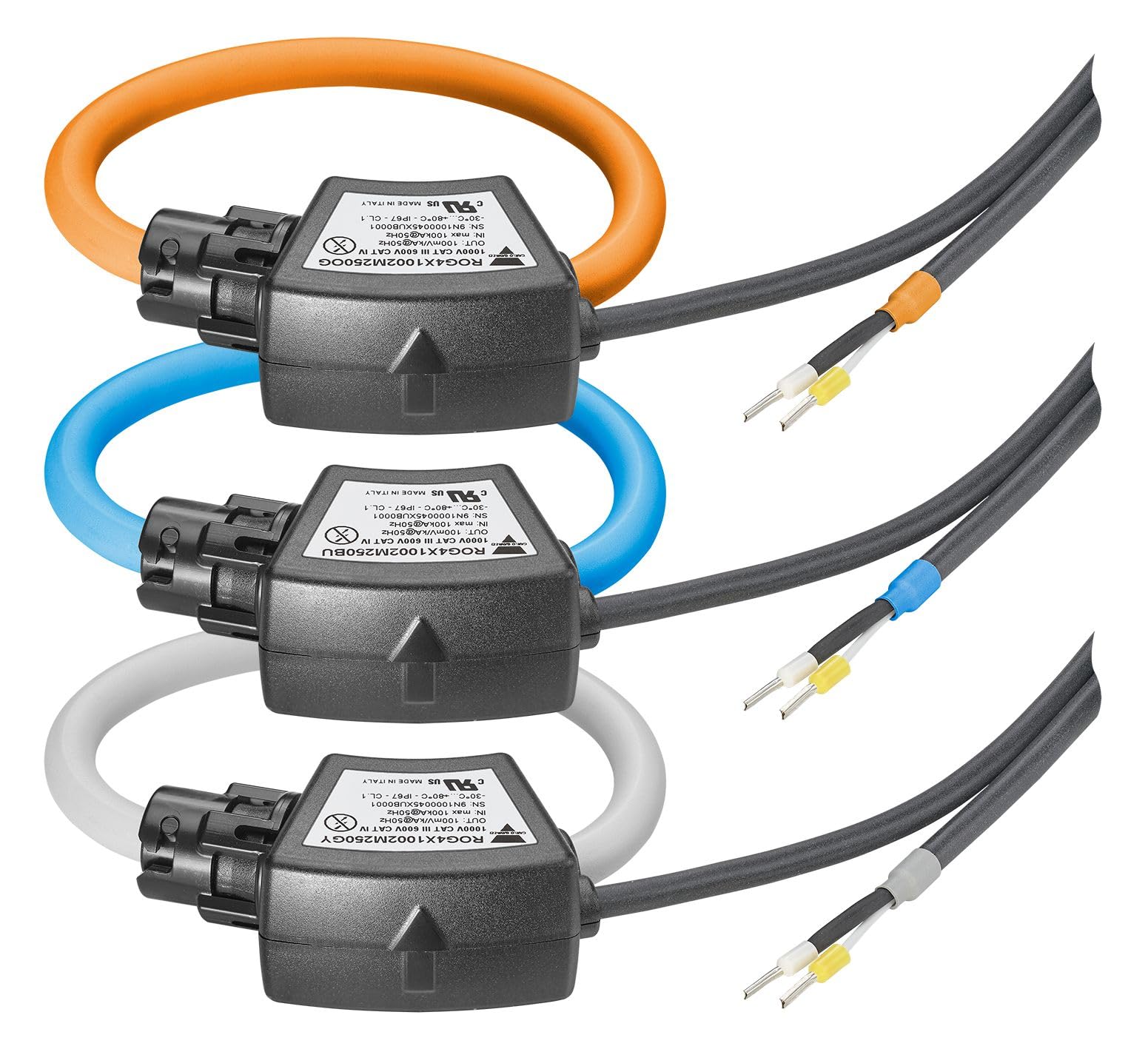 Carlo Gavazzi ROG4X Series Rogowski Coil Current Transformer, 4kA Input, 120mm Bore