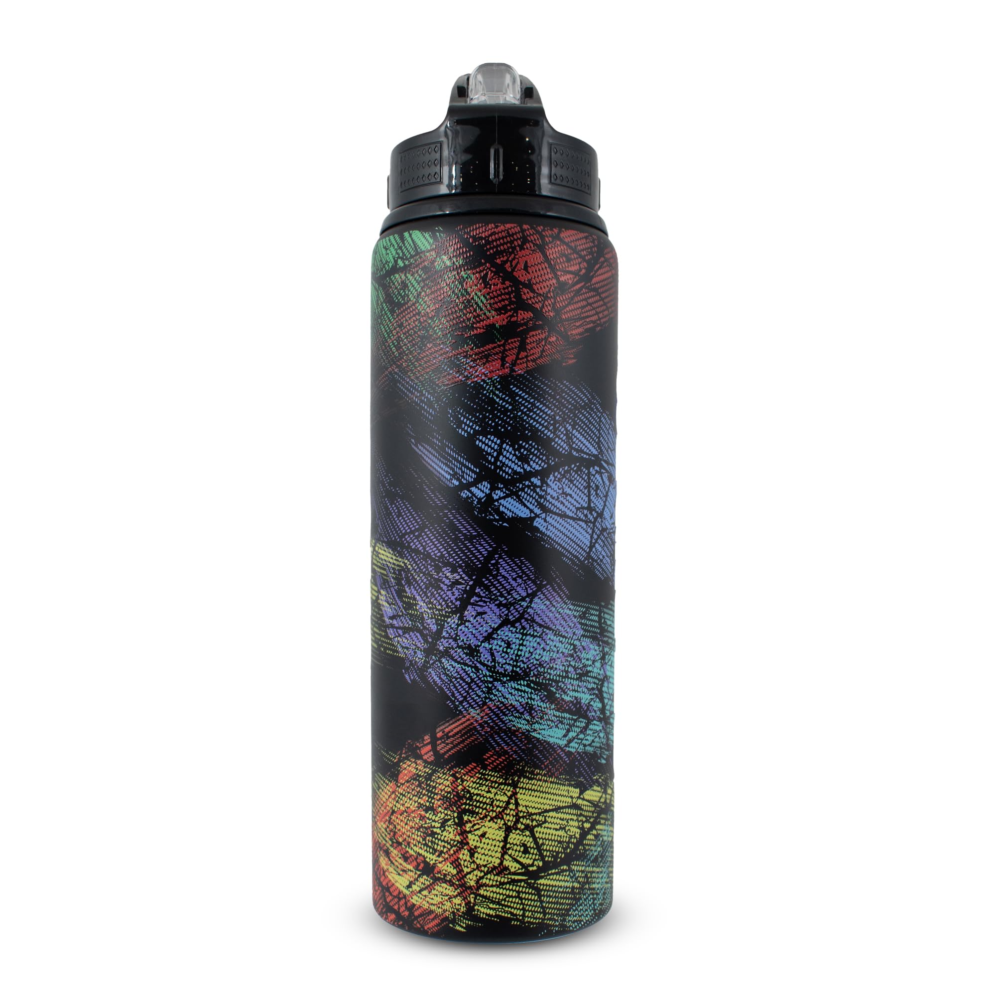Hy-Pro Officially Licensed FIFA World Cup 2026 750ml Aluminium Water Bottle Paint Splatter - Durable Sports Hydration for Football Fans - Gym Bottle with FIFA World Cup 2026, Paint Splatter Design - 3