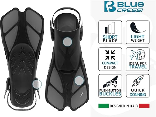 Miniatura 4 de Cressi Adult Snorkel Set (Mask, Dry Snorkel, Adjustable Fins) - Light for Travel - Ocean Set Designed in Italy