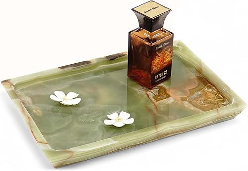 Radicaln Bandeja decorativa rectangular hecha a mano con diseño de mármol de ónix verde, de 12 x 8 pulgadas, para decoración de cocina y cocina, Radicaln Bandeja decorativa rectangular hecha a mano con diseño de mármol de ónix verde, de 12 x 8 pulgadas, para decoración de cocina y cocina,