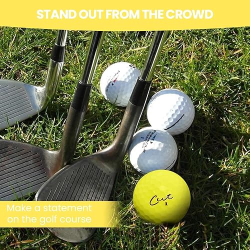 Miniatura 3 de Cut Golf Pelotas de golf de distancia máxima de tacto suave Una docena de bolas de giro reducido Precisión mejorada, control lateral verde,