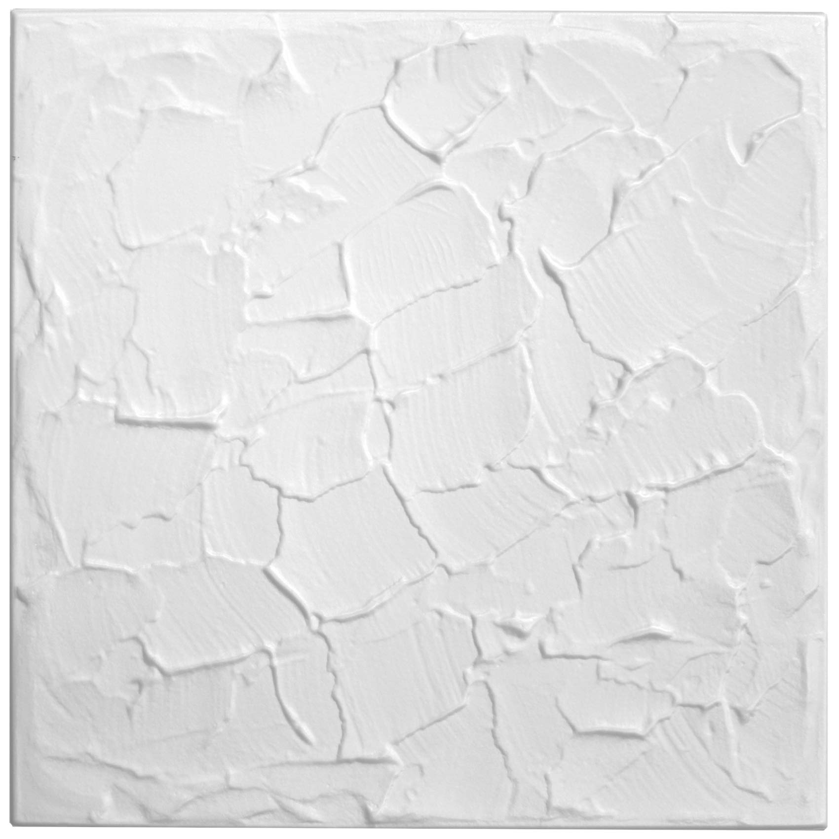 Deccart Pannelli Decorativi Per Pareti 3D 50x50 cm XPS - Bianco, 5 m²