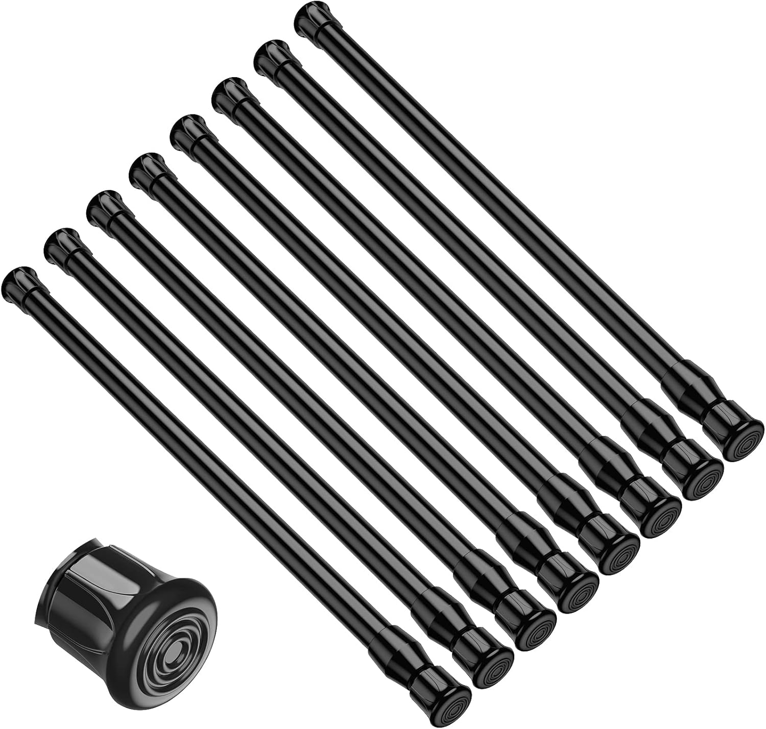 8 Pack Tension RodsCupboard Bars Small Short Spring
