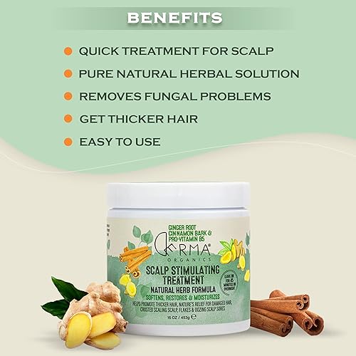 Miniatura 2 de Tratamiento estimulante del crecimiento para dermatitis seborreica, psoriasis, cabello más completo, más largo y nutrido (paquete de 2)