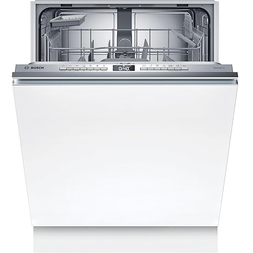 Bosch SMV4ETX08E, Serie 4, Smarter Geschirrspüler Vollintegriert 60 cm, Besteckkorb, Spülmaschine mit Programmassistent, besonders Leise, Rackmatic, Automatische Türöffnung, InfoLight, AquaStop