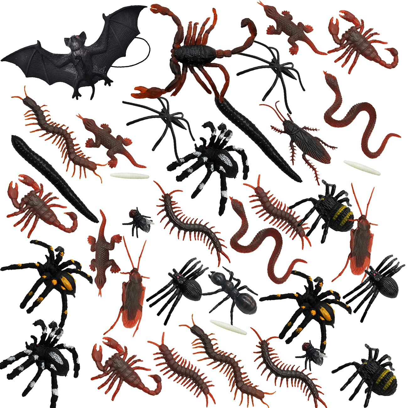 Buy Bug Toys Plastic Realistic Bugs Fake Snake Cockroaches Spiders