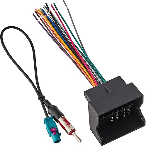 Miniatura 7 de NuIth Arnés de cables de radio estéreo con adaptador de antena compatible con BMW 2000-2010/Volkswagen 2004-2015/Mercedes-Benz Sprinter 2007-2015,