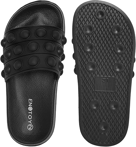 Miniatura 5 de Engtoy Sandalias para niños y niñas, unisex, ligeras, antideslizantes, puntera abierta, cómodas, para ducha, playa, divertidas sandalias
