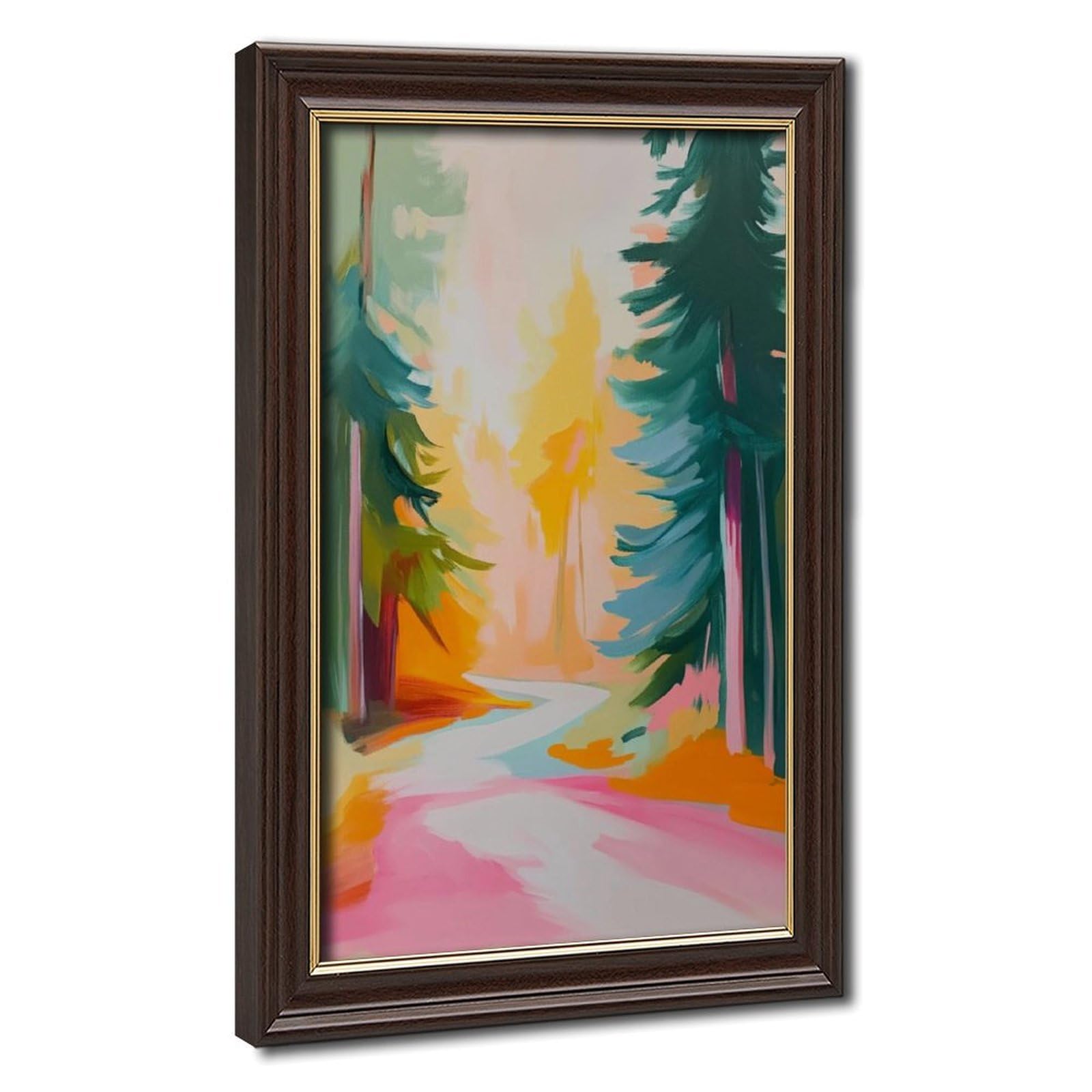 Bareronor Abstract Forest Poster Canvas Poster Bedroom Decor Landscape Office Room Decor Gift 24" L X 36" W
