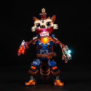 Upgraded Led Light Kit for Lego Rocket & Baby Groot Building Set, Compatible with Lego 76282 (Model Not Included)