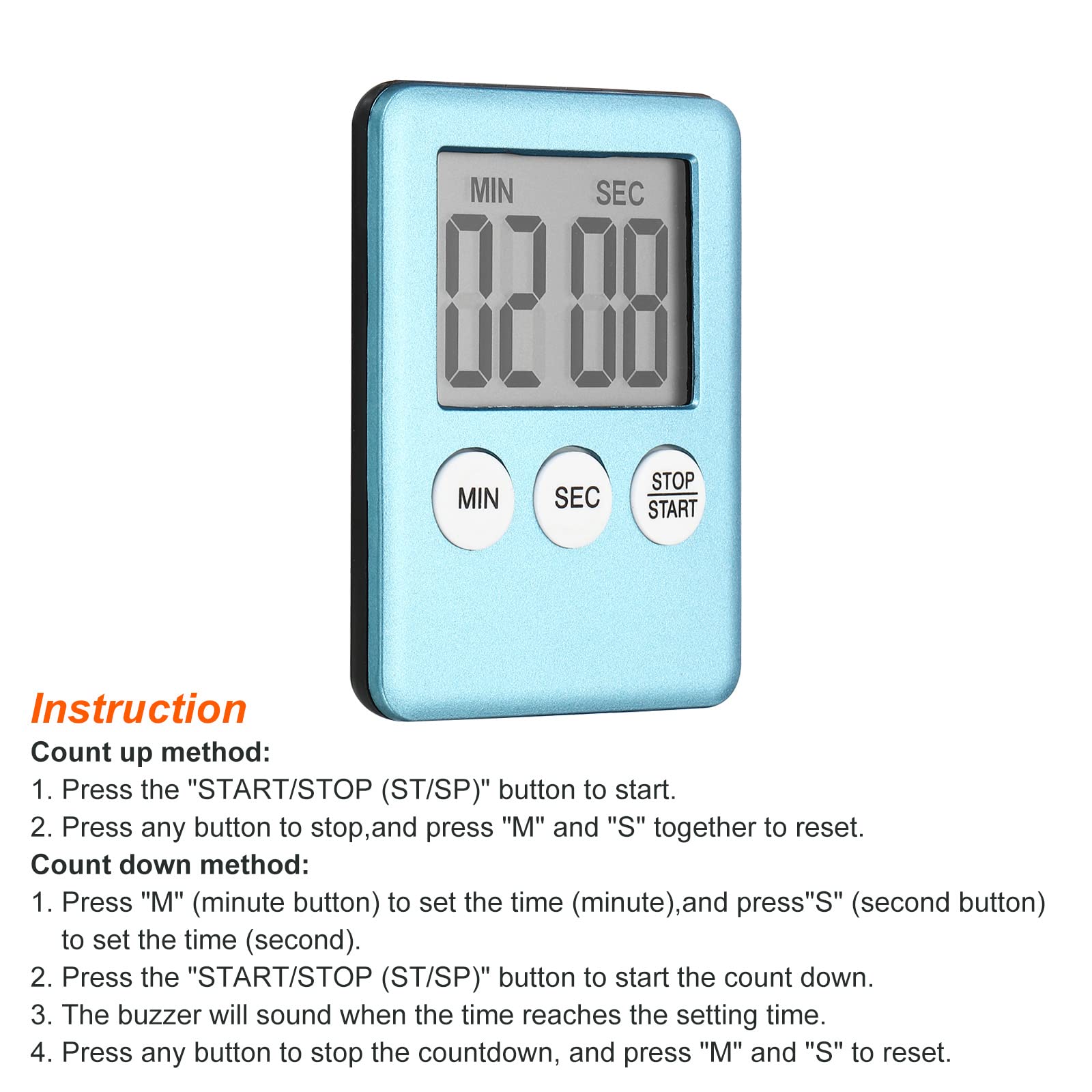 Amazon｜PATIKIL カウントダウンタイマー カウントアップタイマー