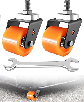 2 Pack Drift Caster Wheels Compatible with Razor Crazy Cart XL DLX