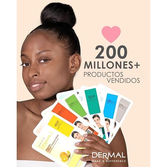 DERMAL 16 Collagen Korean Essence Sheet Mask Variety Pack, Aloe Cica & More | 16 different essence masks - collagen, hyaluronic, vitamin, aloe, green tea, pearl & more; 23g each, individually wrapped