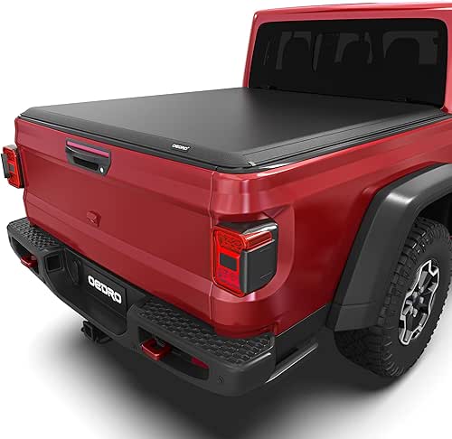 oEdRo Soft Roll Up Truck Bed Tonneau Cover Compatible with