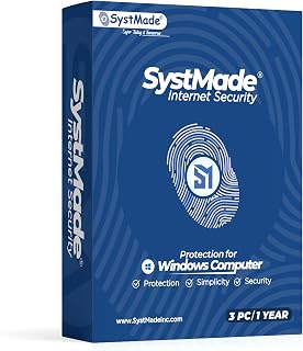 SystMade Internet Security I 3 PC 1 Year I Protection for Windows Computer I With Firewall Protection I Game Mode I Email ... Price In India