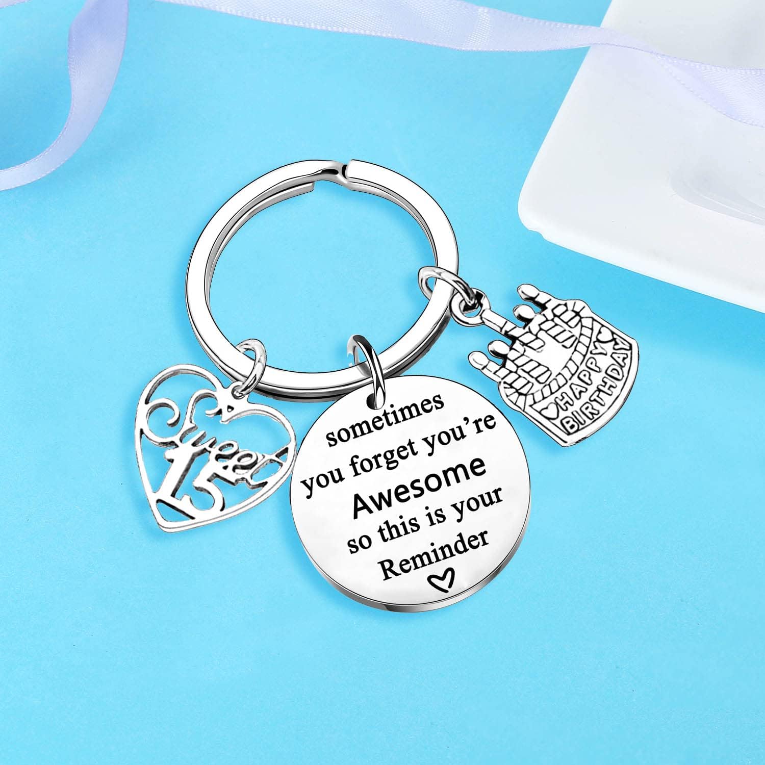 Nimteve Birthday Keychain Gift - Inspirational Birthday Gifts for Women & Men - Image 3